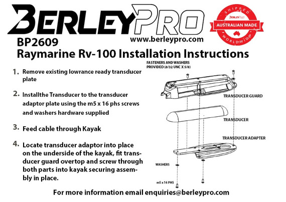 Uchwyt do przetwornika Raymarine Axiom BerleyPro