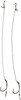 Przypon karpiowy Flagman Curved Shank Ready Rig 4 15cm 25kg Brown