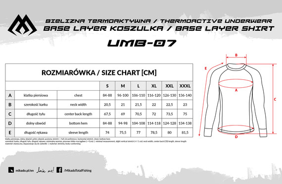 Bielizna termoaktywna Mikado Base Layer
